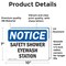 Signmission Safety Shower Eyewash Station, 10 in W x Rectangle, Vinyl Decal OS-2PACK-NS-D-710-L-18222 - alternate 3